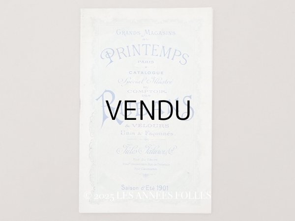 画像1: 1901年 アンティーク リボンのカタログ プランタン百貨店 CATALOGUE SPECIAL DU COMPTOIR DES RUBANS - GRANDS MAGASINS DU PRINTEMPS -  (1)