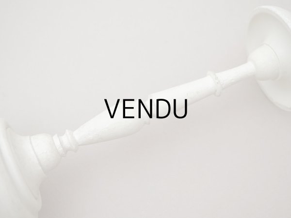 画像6: アンティーク ハットスタンド オフホワイト 木製 (6)