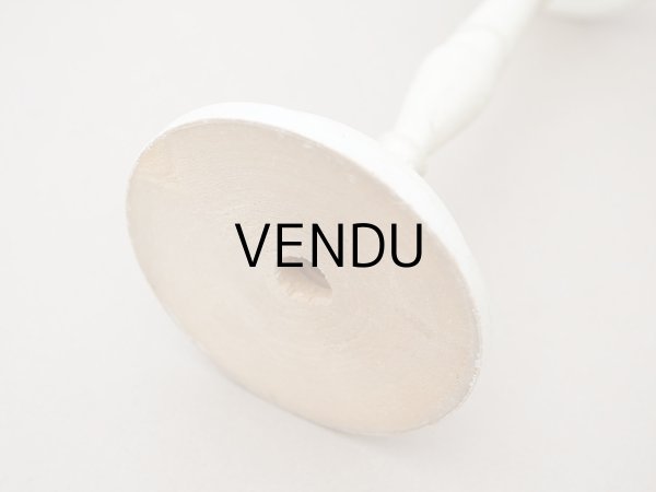 画像7: アンティーク ハットスタンド オフホワイト 木製 (7)