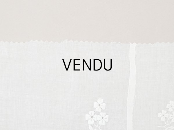 画像9: 1900年頃 アンティーク 幅広レース ホワイトワーク 花刺繍 22cm幅  (9)