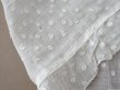 画像8: アンティーク  ドット刺繍入り コットンオーガンジー オフホワイト ファブリック 140×48cm (8)