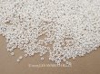 画像1: アンティーク シードビーズ ホワイト 1cm=11粒 50g キャビアビーズ マイクロビーズ (1)