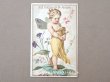 画像1: アンティーク クロモ 花の妖精と花占い PAS DU TOUT! NOT AT ALL - AUX STATUES DE ST-JAQUES - (1)