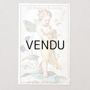 画像: アンティーク クロモ 花の妖精と花占い PAS DU TOUT! NOT AT ALL - AUX STATUES DE ST-JAQUES -