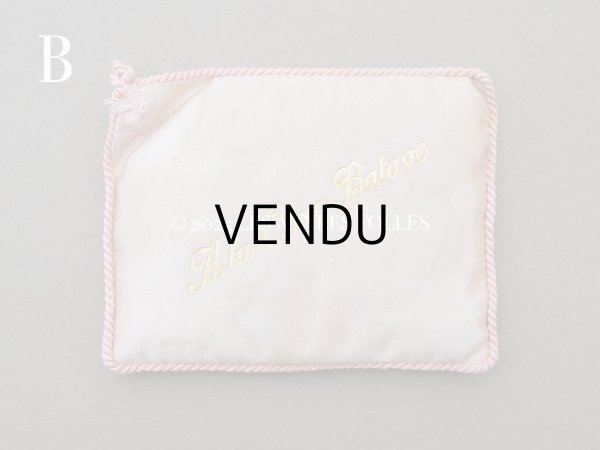 画像6: アンティーク  シルク製 サシェ 香り袋 小さなクッション パウダーピンク - A LA COUR BATAVE - (6)