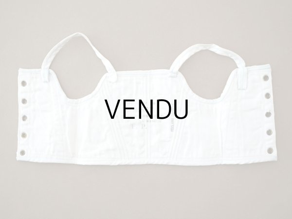 画像7: アンティーク 水色の縁取り ドール用 コルセット CORSET F.P. (7)