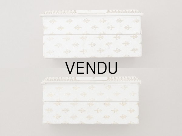 画像6: アンティーク パフュームボックス パウダーボックス NEARINE 百合の紋章 (6)