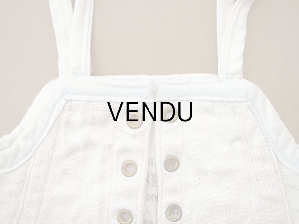 画像3: アンティーク 水色の縁取り ドール用 コルセット CORSET F.P. (3)