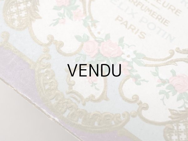 画像5: アンティーク パウダーボックス 薔薇のガーランド＆蝶々 POUDRE DE RIZ - PFELIX POTIN PARIS - (5)