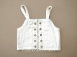 画像1: アンティーク 水色の縁取り ドール用 コルセット CORSET F.P. (1)