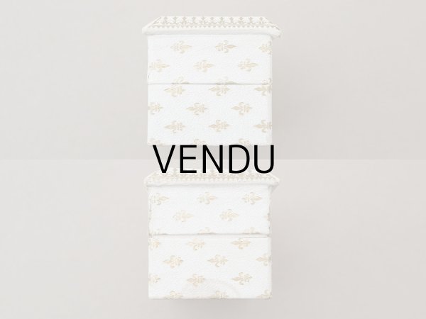 画像5: アンティーク パフュームボックス パウダーボックス NEARINE 百合の紋章 (5)