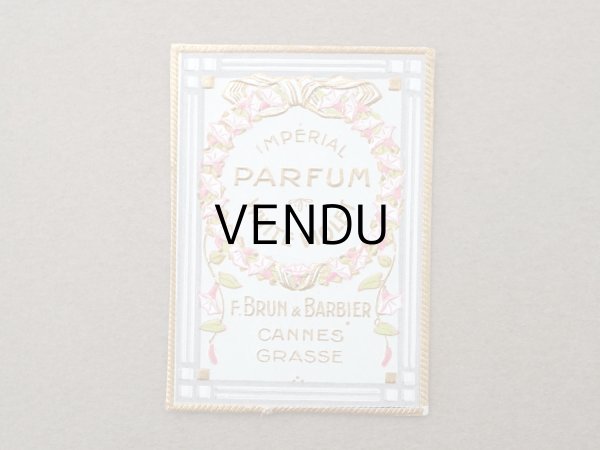 画像2: アンティーク 小さなパフュームラベル 白菫 IMPERIAL PARFUM WHITE VIOLET - F.BRUN & BARBIER - (2)
