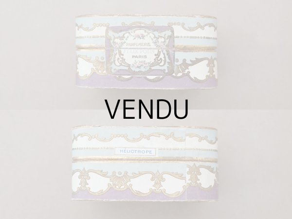 画像9: アンティーク パウダーボックス 薔薇のガーランド＆蝶々 POUDRE DE RIZ - PFELIX POTIN PARIS - (9)