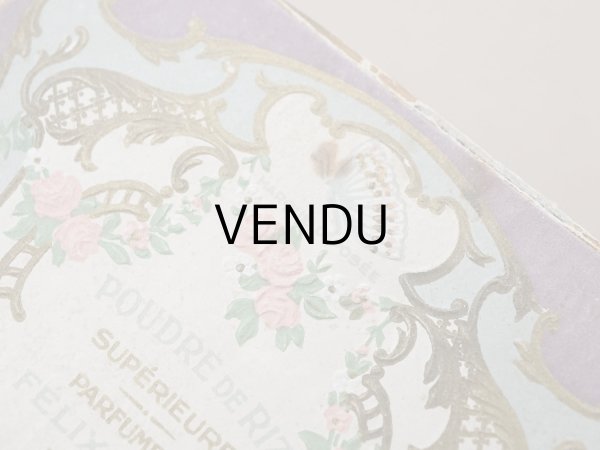 画像4: アンティーク パウダーボックス 薔薇のガーランド＆蝶々 POUDRE DE RIZ - PFELIX POTIN PARIS - (4)
