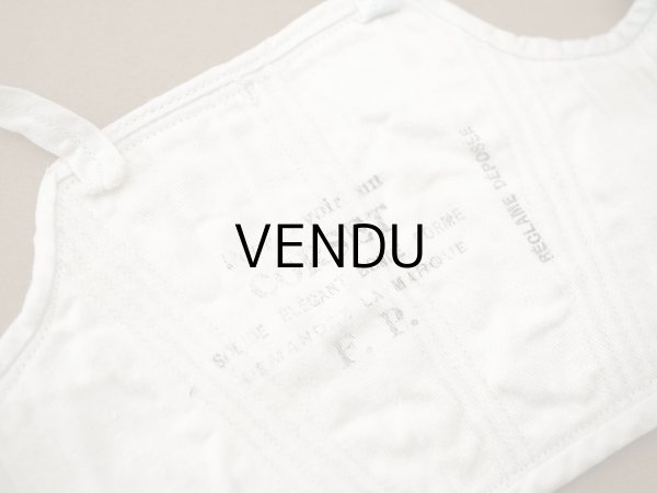 画像8: アンティーク 水色の縁取り ドール用 コルセット CORSET F.P. (8)