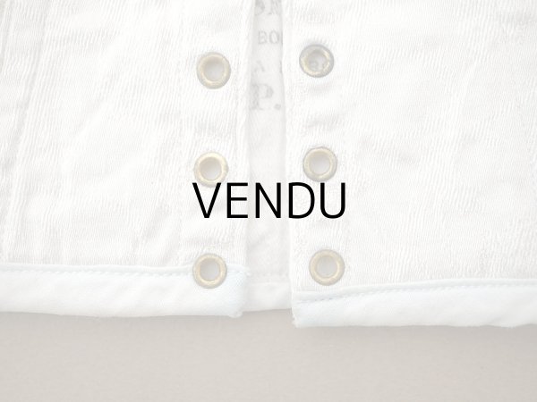 画像4: アンティーク 水色の縁取り ドール用 コルセット CORSET F.P. (4)