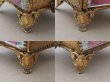 画像7: アンティーク 懐中時計 & ジュエリーボックス ワインレッドのシルク製クッション (7)