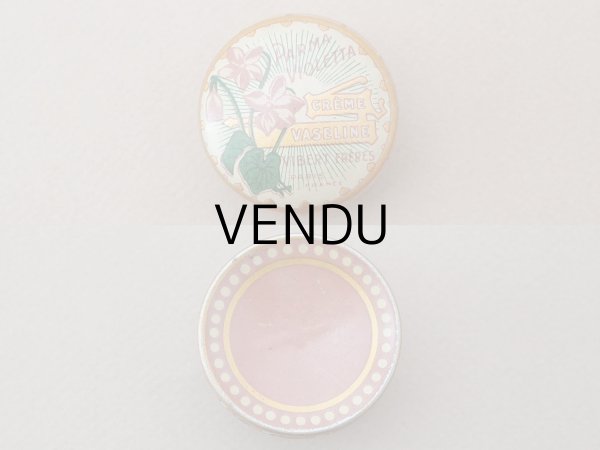画像2: アンティーク 菫のワセリン缶 PARMA VIOLETTA  CREME VASELINE  - VIBERT FRERES PARIS - (2)