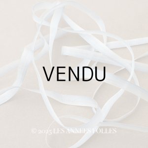 画像: アンティーク シルクリボン リボン刺繍 & ロココトリム用  5m 6mm幅 スモーキーブルー