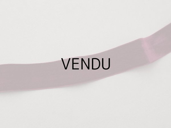 画像2: 19世紀末 アンティーク シルク製 ベルベットリボン ボルドー 3.1m 幅28mm  (2)