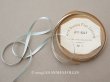 画像1: アンティーク 極細 サテンリボン 5mm幅 パウダーブルー 7.2m  SATIN DOUBLE FACE LINGERIE PON 641 N 2 (1)