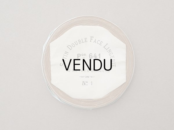 画像6: アンティーク 極細 サテンリボン 5mm幅 パウダーブルー 7.2m  SATIN DOUBLE FACE LINGERIE PON 641 N 2 (6)