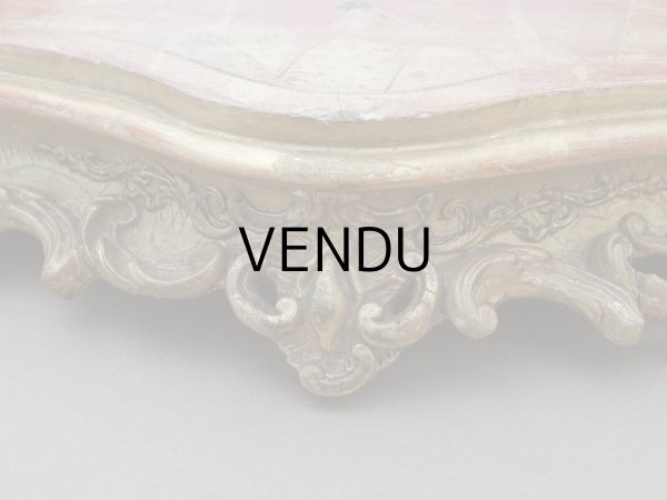 画像9: 19世紀末 アンティーク 木製の大きな台座 ロカイユ装飾 (9)