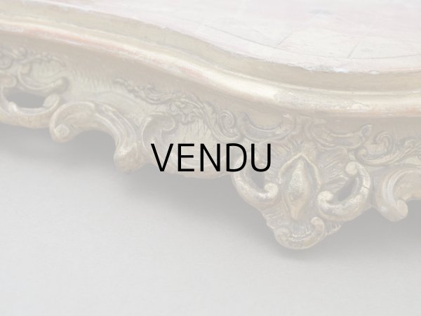 画像8: 19世紀末 アンティーク 木製の大きな台座 ロカイユ装飾 (8)