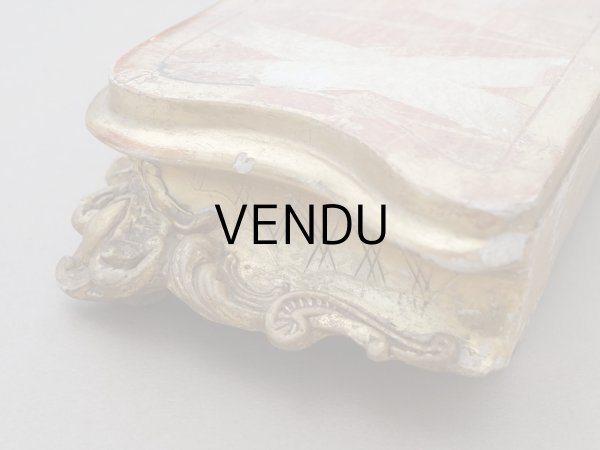 画像12: 19世紀末 アンティーク 木製の大きな台座 ロカイユ装飾 (12)