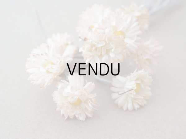 画像9: アンティーク デイジーの布花  (9)