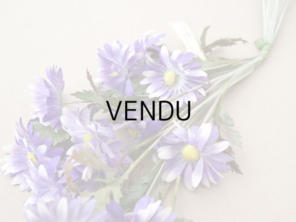 画像5: アンティーク 大きなブーケ クリザンテム 布花 ラベル付 (5)