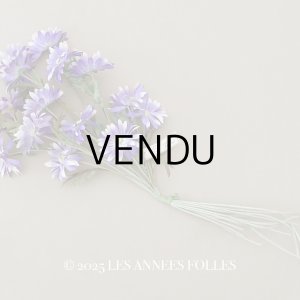 画像: アンティーク 大きなブーケ クリザンテム 布花 ラベル付