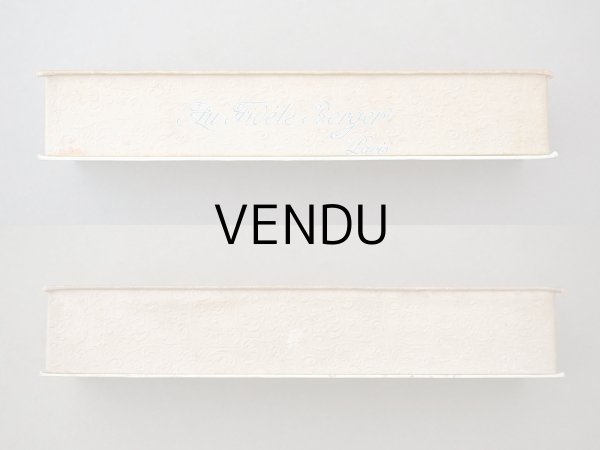 画像5: アンティーク お菓子箱 薔薇＆リボンのガーランド BONBONS LES POMPADOUR - AU FIDELE BERGER PARIS  - (5)