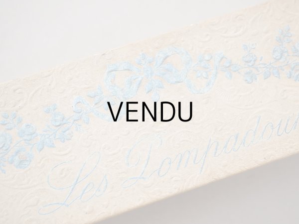 画像3: アンティーク お菓子箱 薔薇＆リボンのガーランド BONBONS LES POMPADOUR - AU FIDELE BERGER PARIS  - (3)