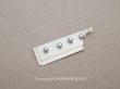 画像1: アンティーク 極小 5mm メタルボタン シルバー色 4ピースのセット  (1)