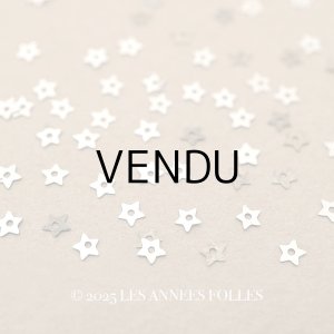 画像: 19世紀末 アンティーク メタル製 極小 2mm 星 スパンコール 130ピースのセット シルバー