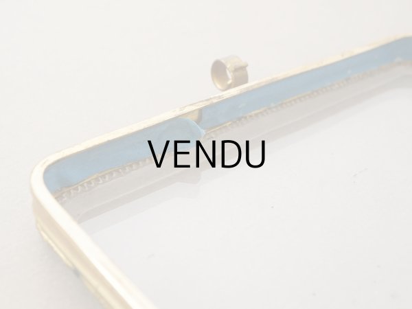 画像15: 19世紀中頃 アンティーク 大きなジュエリーケース スモーキーブルーのシルククッション 20.2×17.5cm (15)