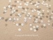 画像1: 19世紀末 アンティーク メタル製 極小 3mm 花 スパンコール 130ピースのセット シルバー (1)