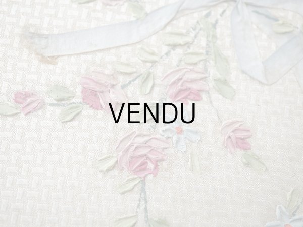 画像7: ＊蚤の市＊アンティーク 薔薇＆リボンのガーランドのお菓子箱  (7)