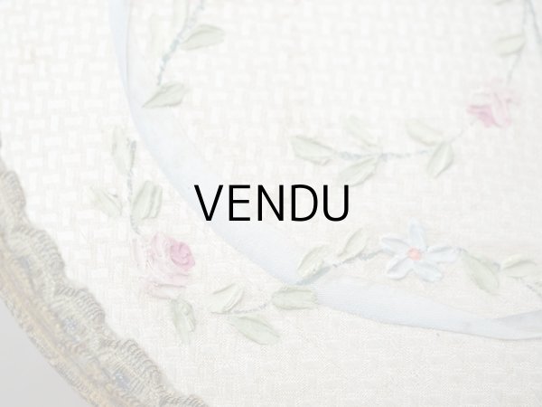 画像6: ＊蚤の市＊アンティーク 薔薇＆リボンのガーランドのお菓子箱  (6)