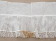 画像6: アンティーク 幅広 ドレスの裾  プリーツ入り レース付 2.48m 20.2cm幅 コットンオーガンジー (6)