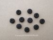 画像1: アンティーク ドール用 8mm シルク製 黒 くるみボタン 黒 極小 10ピースのセット (1)