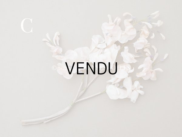 画像14: アンティーク 布花 大きなブーケ パウダーピンク (14)