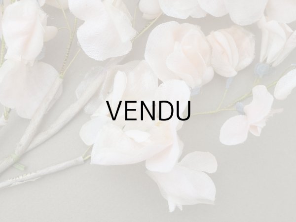 画像10: アンティーク 布花 大きなブーケ パウダーピンク (10)