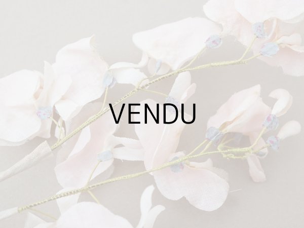 画像36: アンティーク 布花 大きなブーケ パウダーピンク (36)