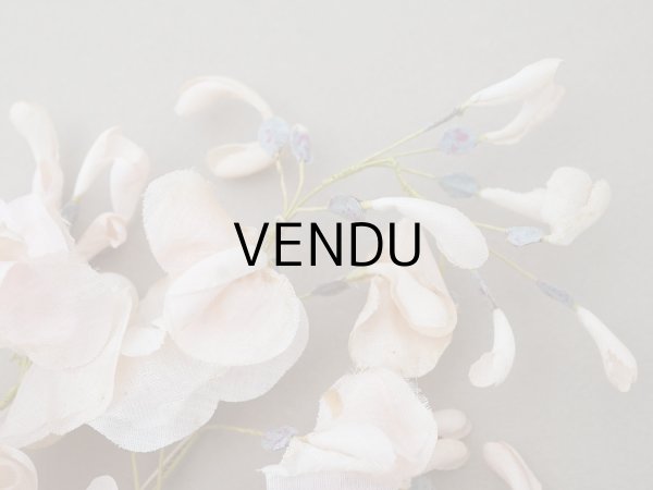 画像17: アンティーク 布花 大きなブーケ パウダーピンク (17)