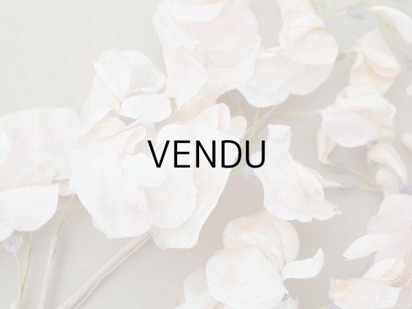 画像16: アンティーク 布花 大きなブーケ パウダーピンク (16)