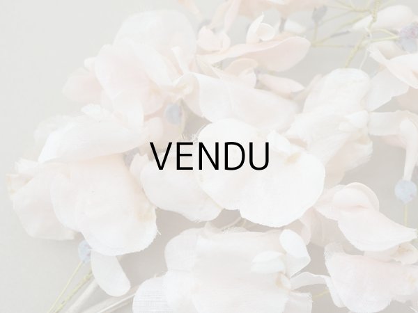 画像4: アンティーク 布花 大きなブーケ パウダーピンク (4)