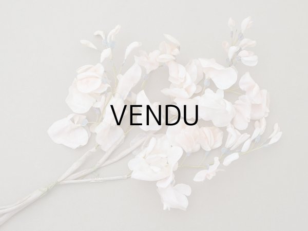 画像9: アンティーク 布花 大きなブーケ パウダーピンク (9)