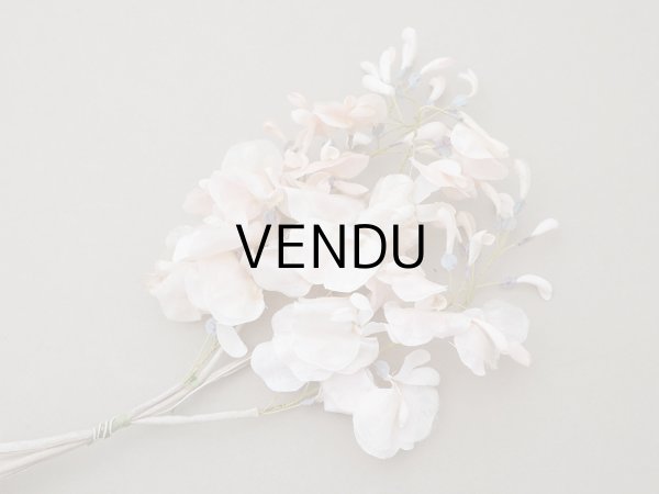 画像3: アンティーク 布花 大きなブーケ パウダーピンク (3)